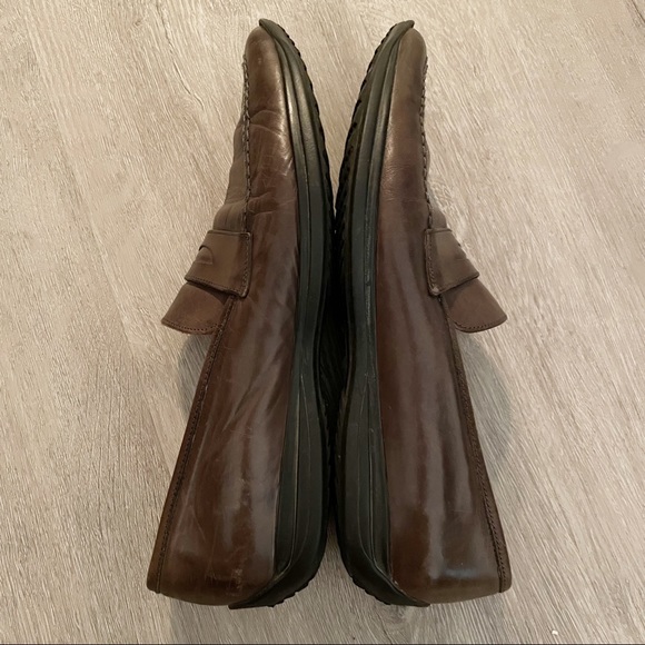 Ingledew’s Italian Collection Brown Leather Loafers Size 8.5 - Picture 8 of 9